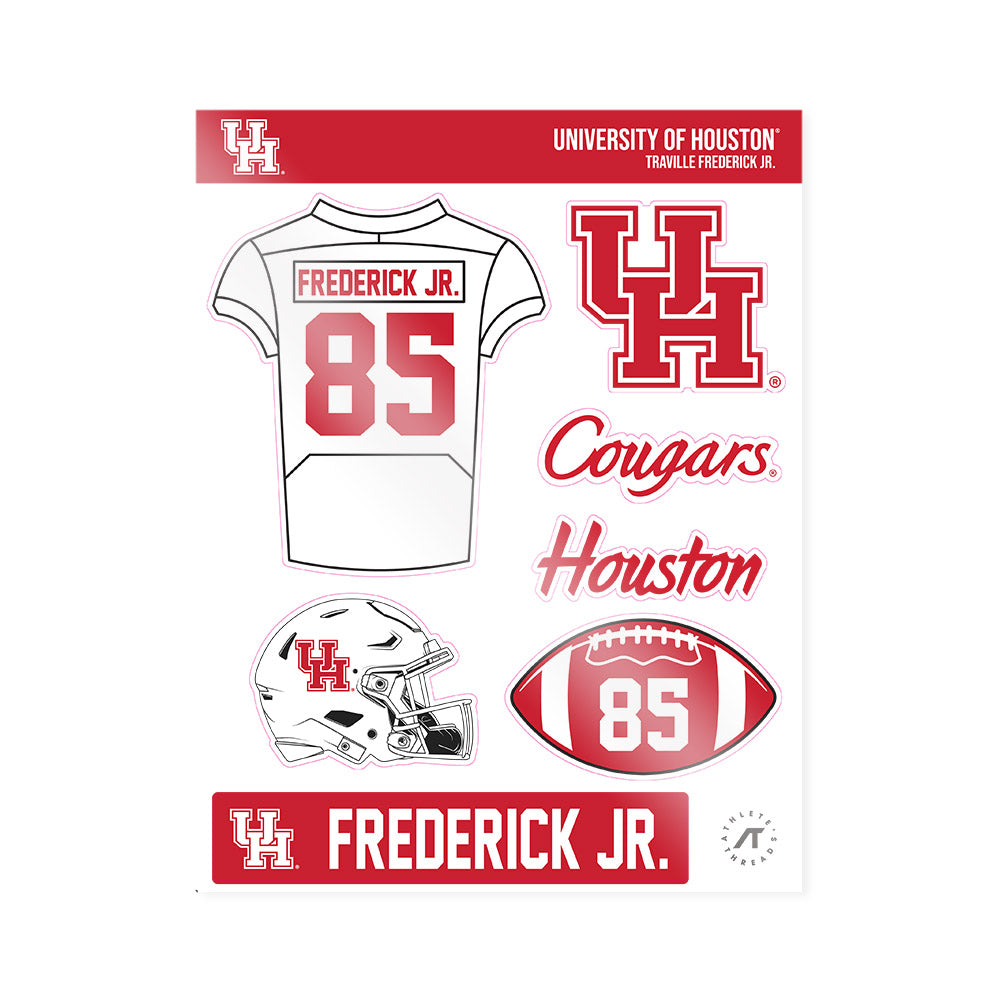 Houston - NCAA Football : Traville Frederick Jr. - Sticker Sheet-0