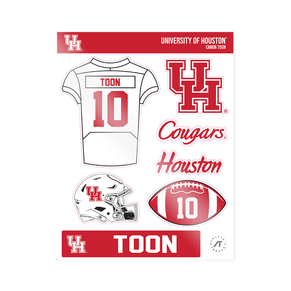 Houston - NCAA Football : Canon Toon - Sticker Sheet-0