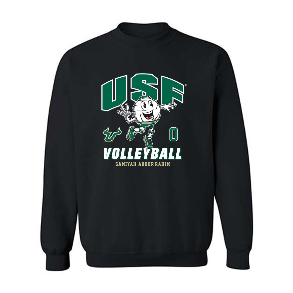 USF - NCAA Women's Volleyball : Samiyah Abdur-rahim - Fashion Shersey Crewneck Sweatshirt-0