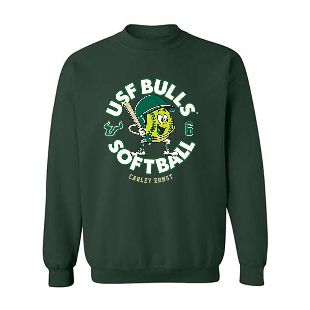 USF - NCAA Softball : Carley Ernst - Fashion Shersey Crewneck Sweatshirt-0