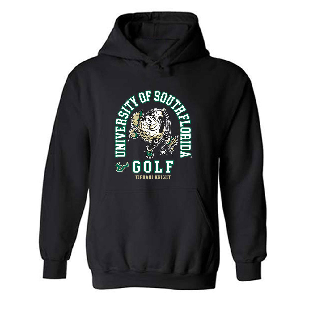 USF - NCAA Women's Golf : Tiphani Knight - Fashion Shersey Hooded Sweatshirt-0