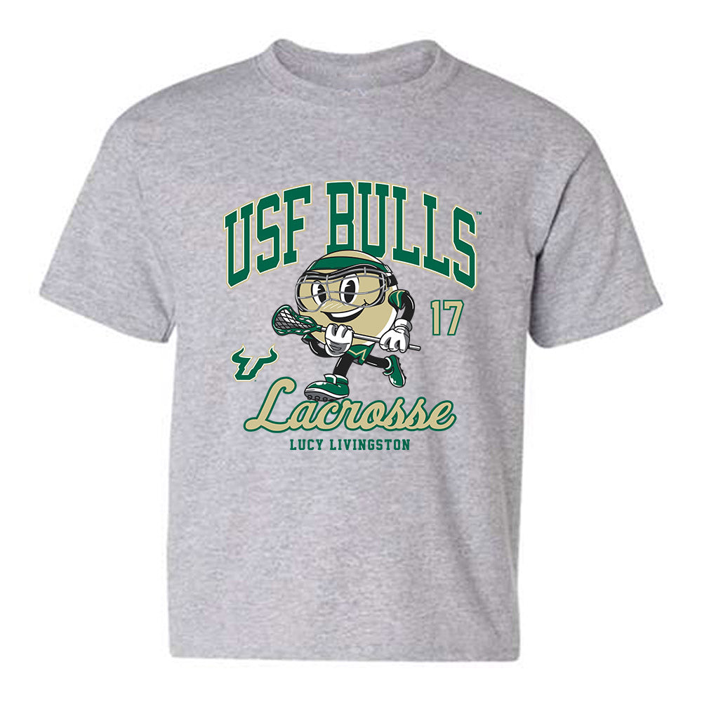 USF - NCAA Women's Lacrosse : Lucy Livingston - Fashion Shersey Youth T-Shirt-0