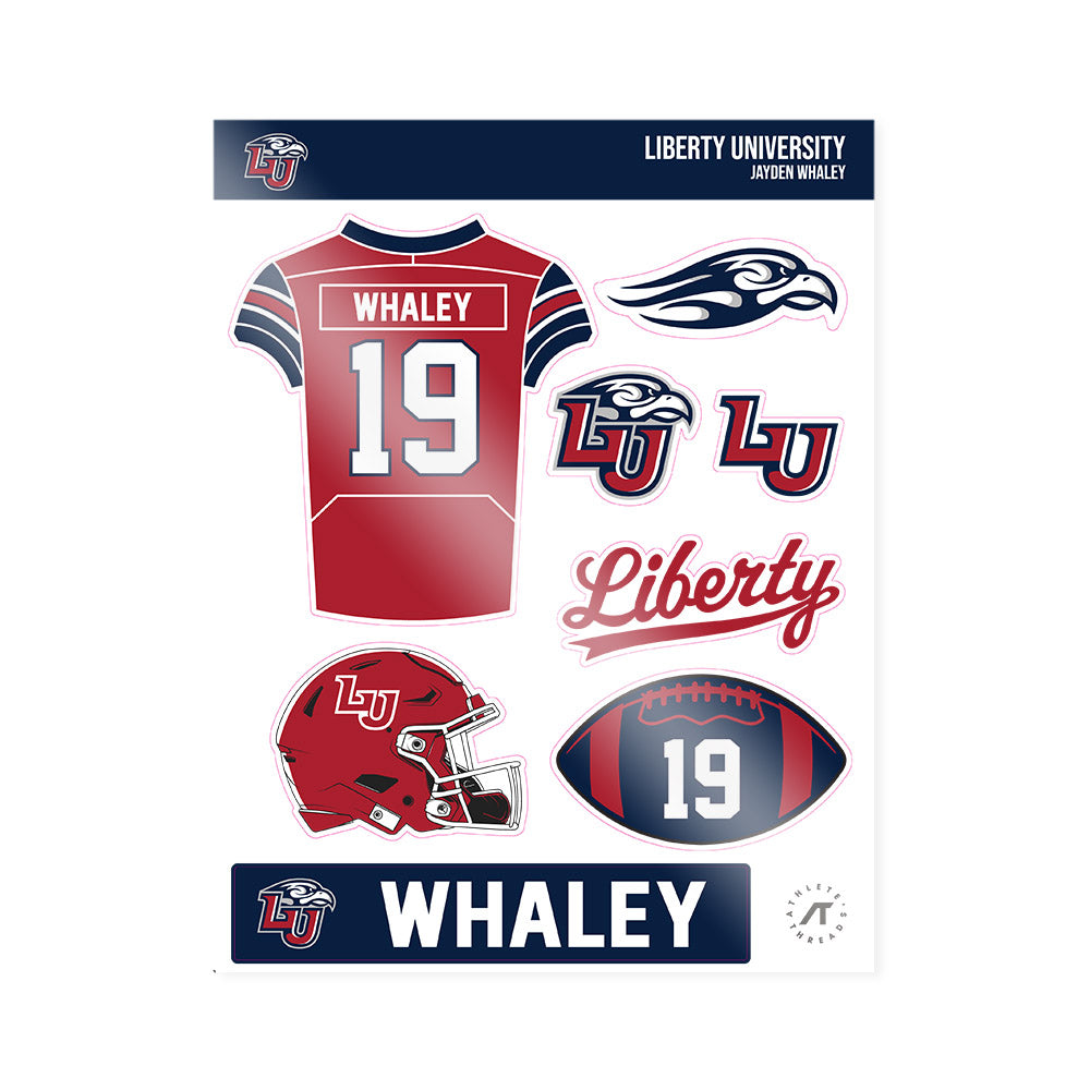 Liberty - NCAA Football : Jayden Whaley - Sticker Sheet-0