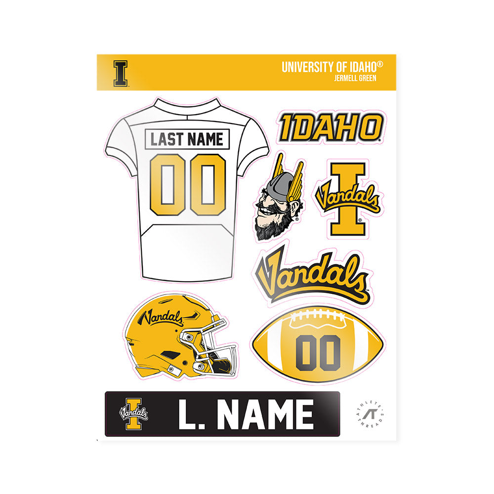 Idaho - NCAA Football : Jermell Green - Sticker Sheet-0