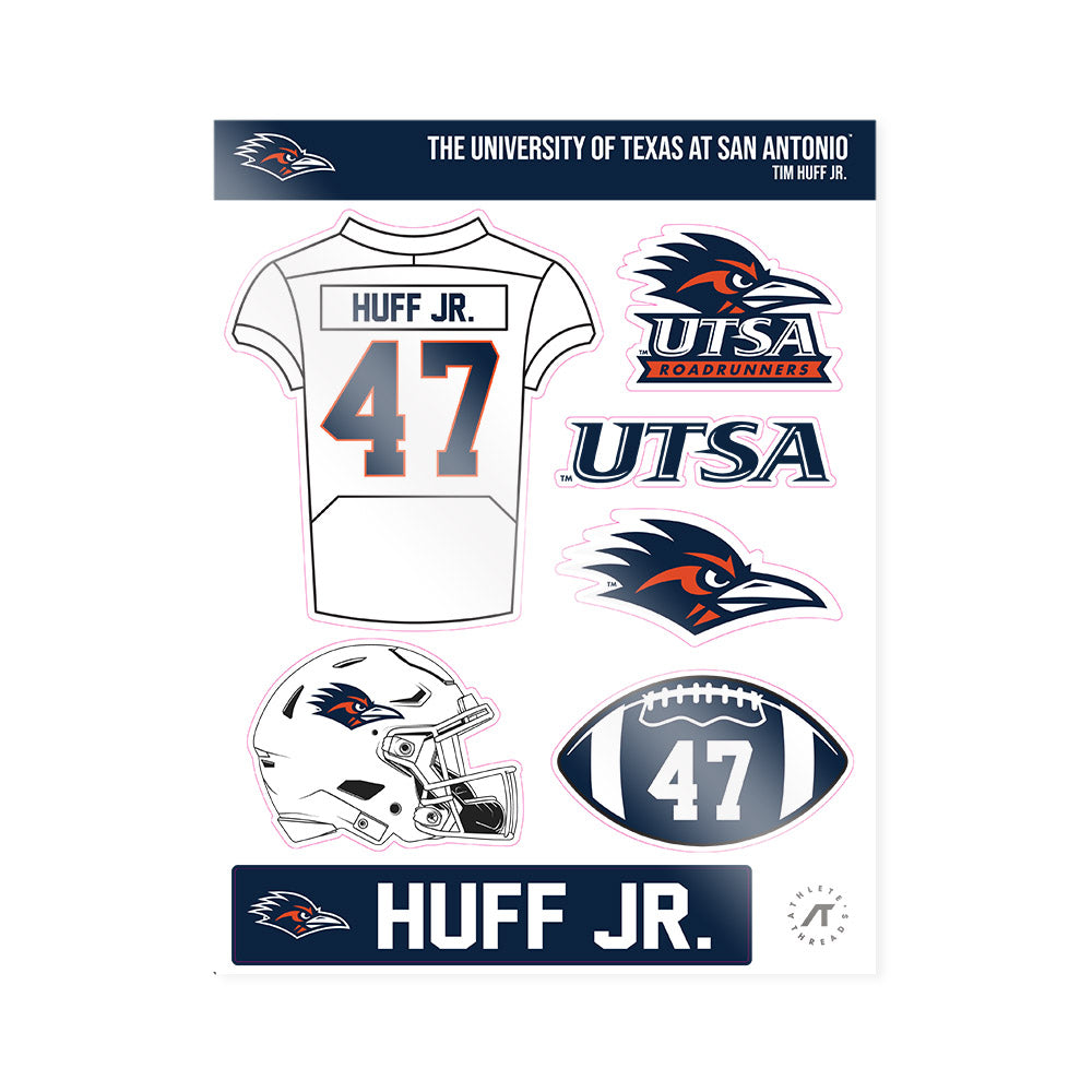 UTSA - NCAA Football : Tim Huff Jr. - Sticker Sheet-0