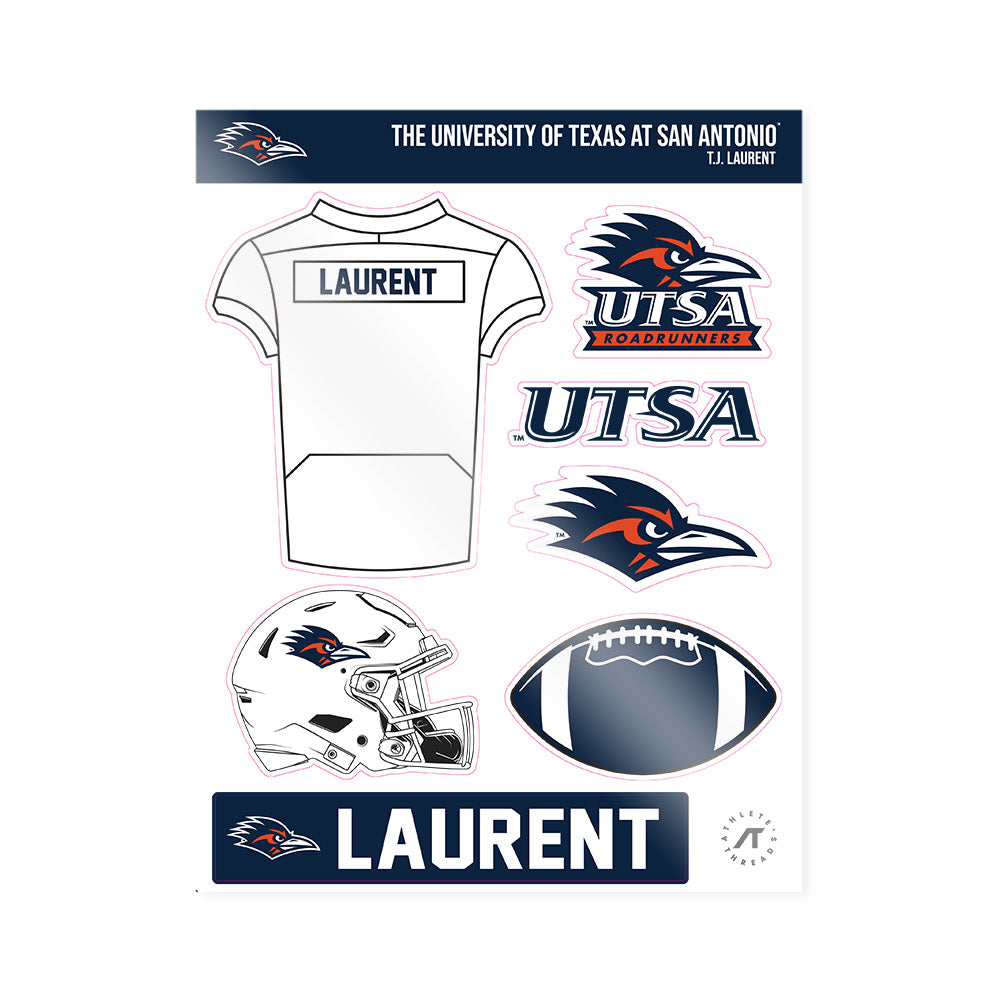 UTSA - NCAA Football : T.J. Laurent - Sticker Sheet-0