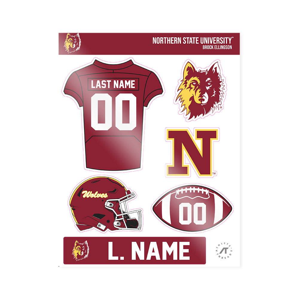 NSU - NCAA Football : Brock Ellingson - Sticker Sheet-0
