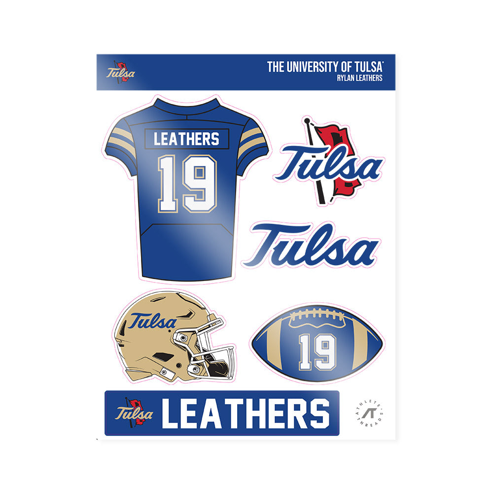 Tulsa - NCAA Football : Rylan Leathers - Sticker Sheet-0