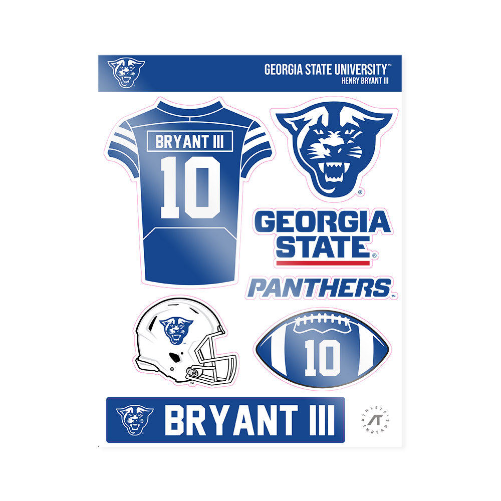 Georgia State - NCAA Football : Henry Bryant III - Sticker Sheet-0