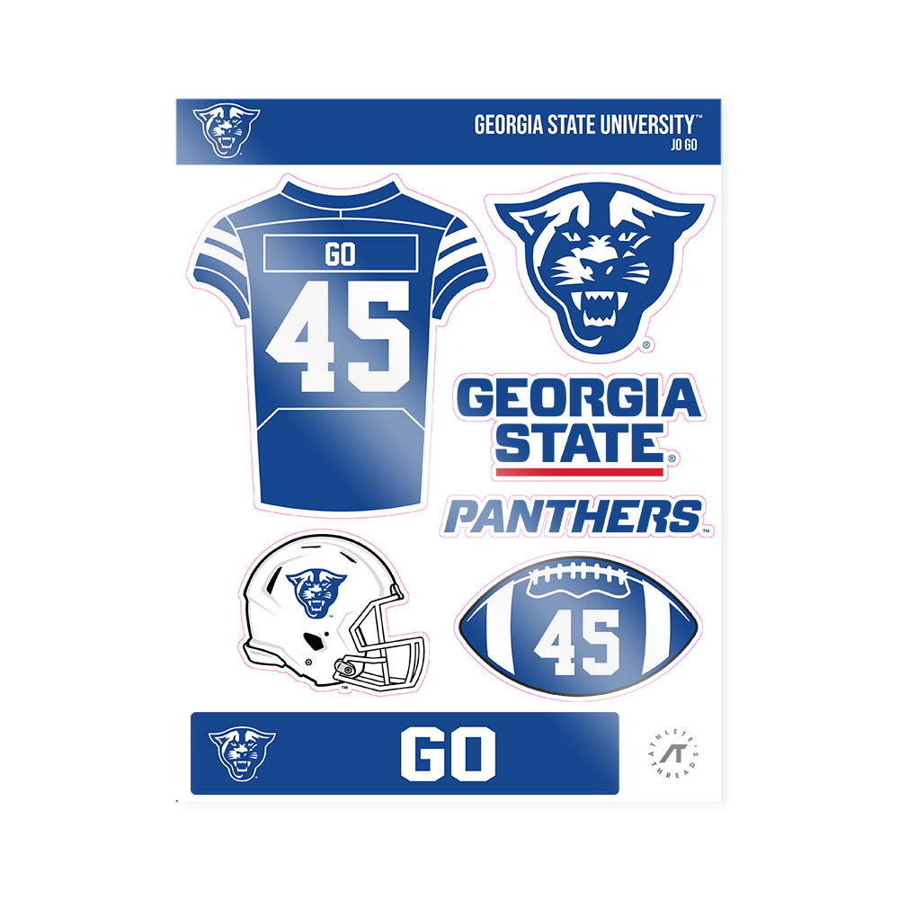 Georgia State - NCAA Football : Jo Go - Sticker Sheet-0