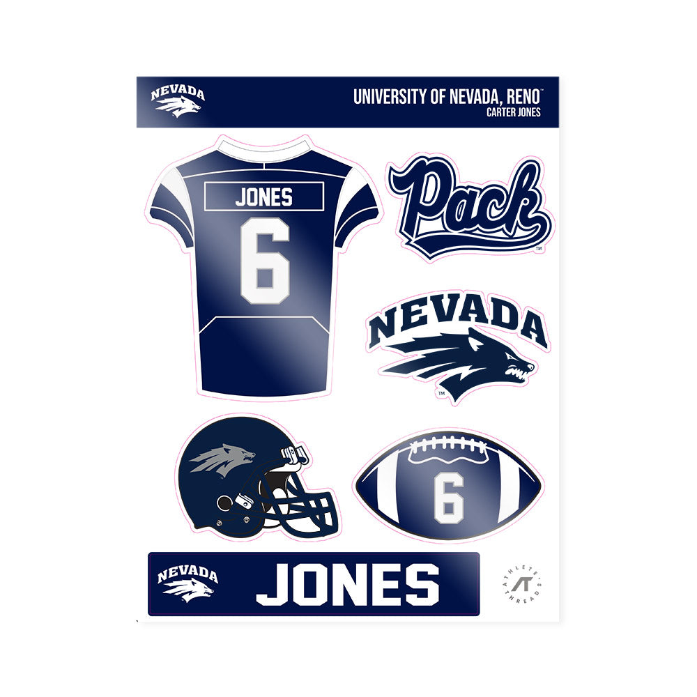 Nevada - NCAA Football : Carter Jones - Sticker Sheet-0