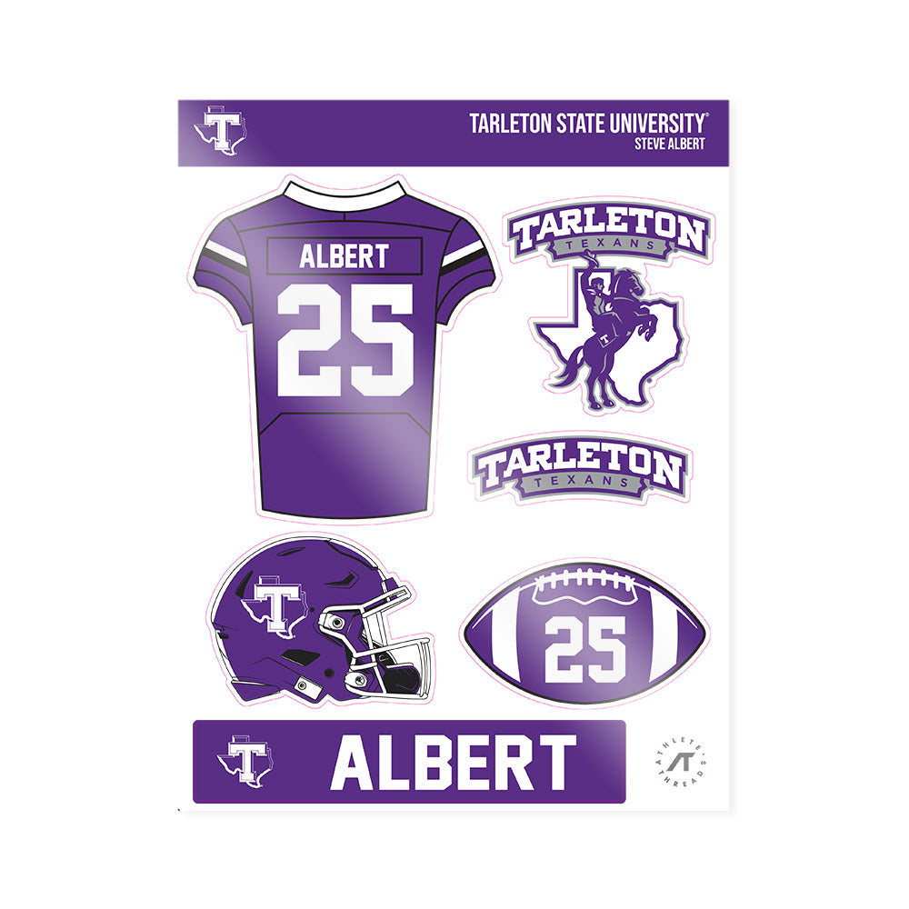 Tarleton State - NCAA Football : Steve Albert - Sticker Sheet-0