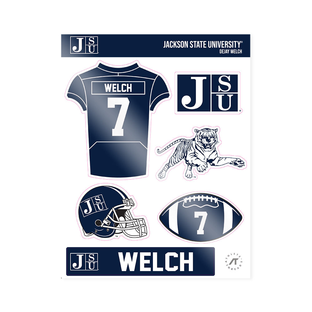 Jackson State - NCAA Football : DeJay Welch - Sticker Sheet-0