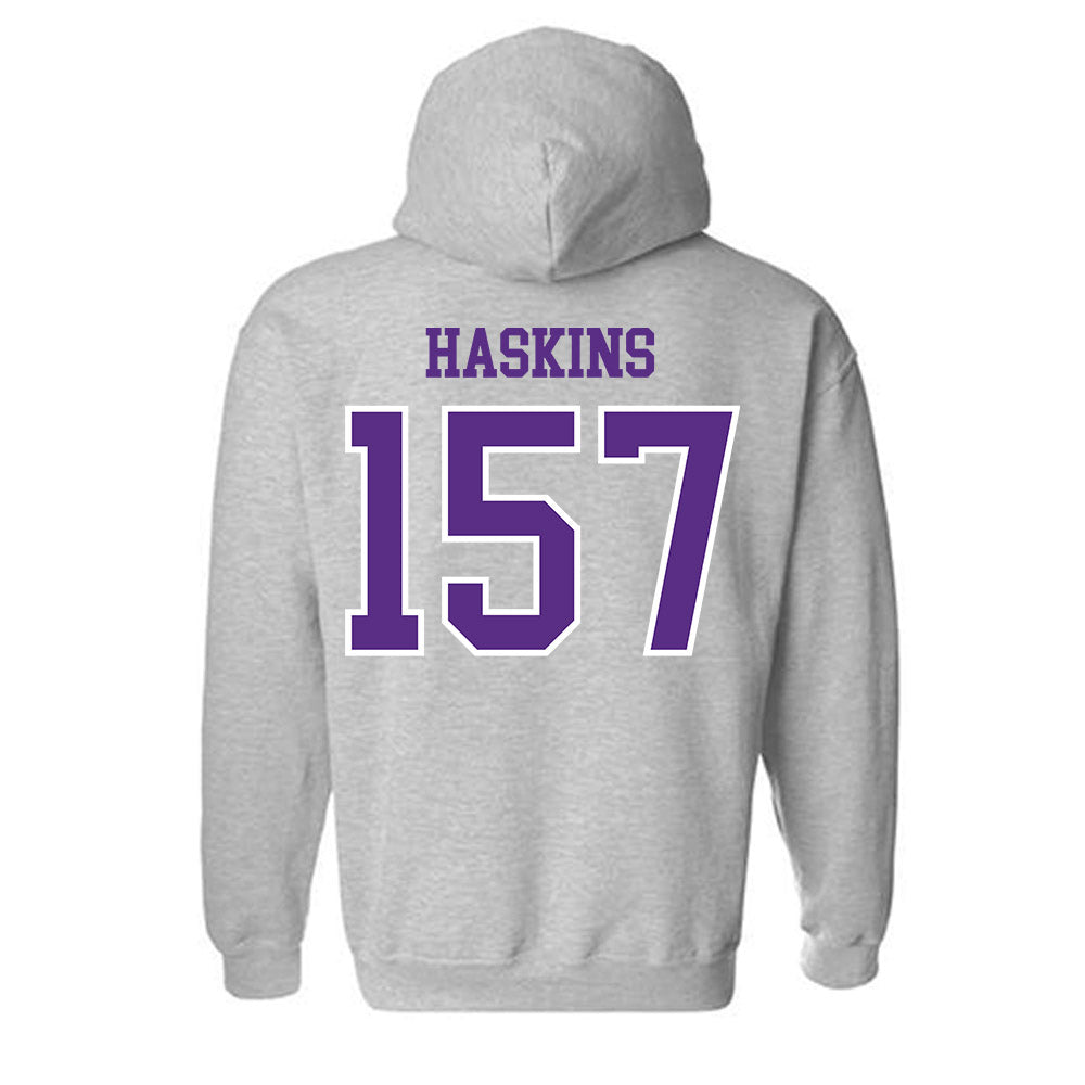 UW-Whitewater - NCAA Wrestling : Maximus Haskins - Hooded Sweatshirt-1