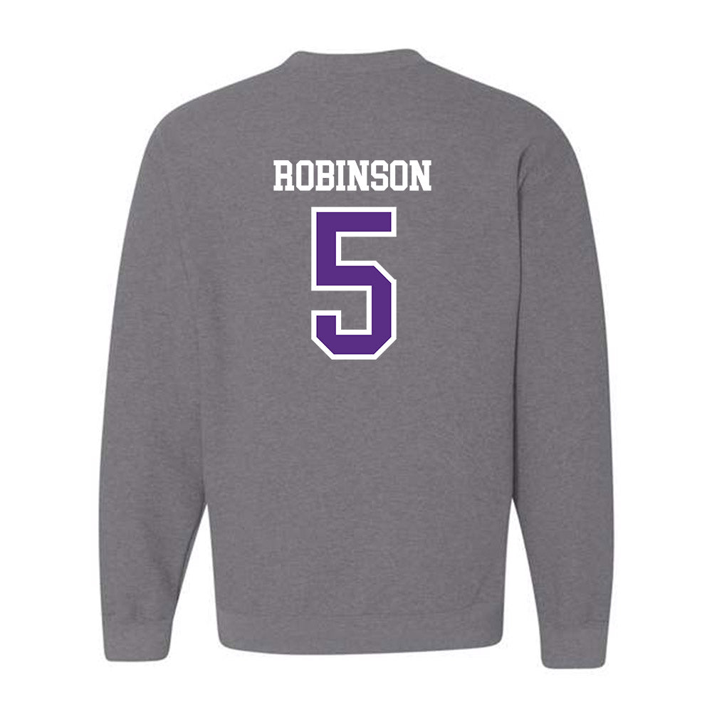 UW-Whitewater - NCAA Men's Basketball : Isaiah Robinson - Crewneck Sweatshirt-1