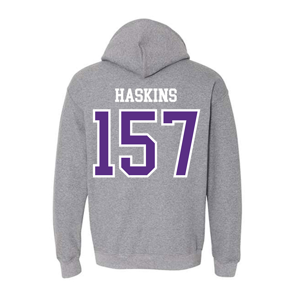 UW-Whitewater - NCAA Wrestling : Maximus Haskins - Hooded Sweatshirt-1