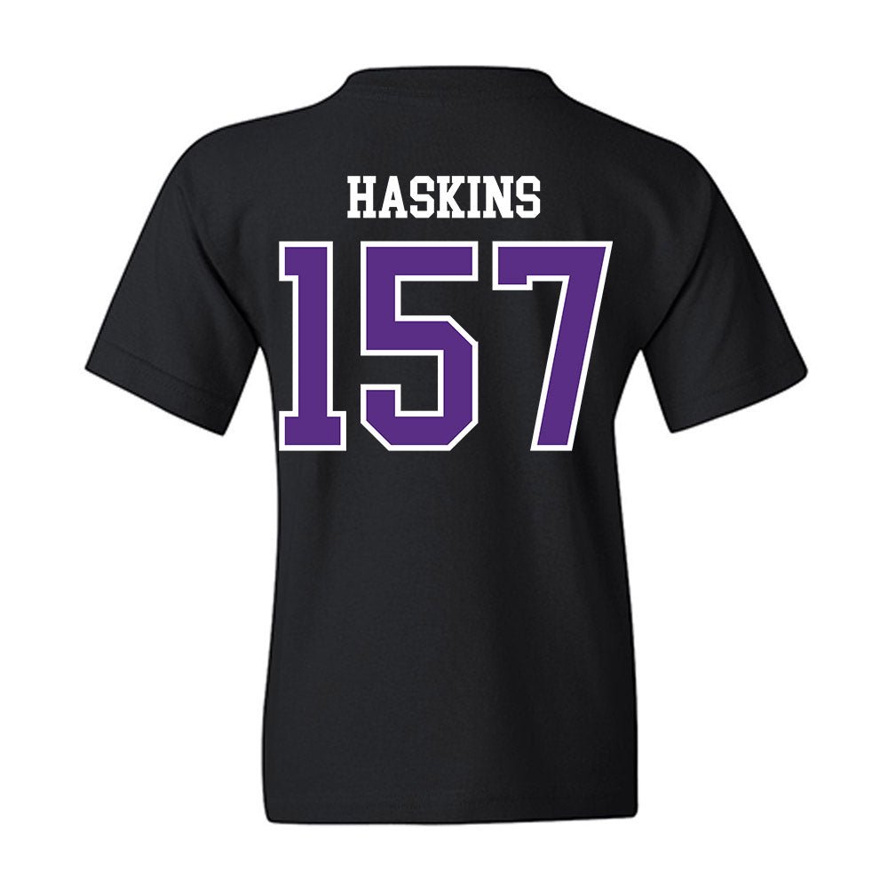 UW-Whitewater - NCAA Wrestling : Maximus Haskins - Youth T-Shirt-1