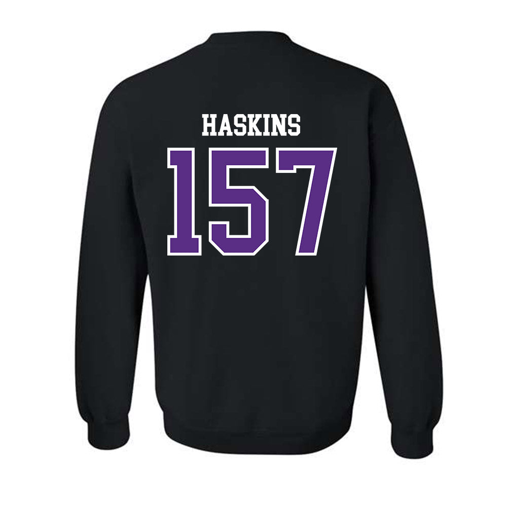 UW-Whitewater - NCAA Wrestling : Maximus Haskins - Crewneck Sweatshirt-1