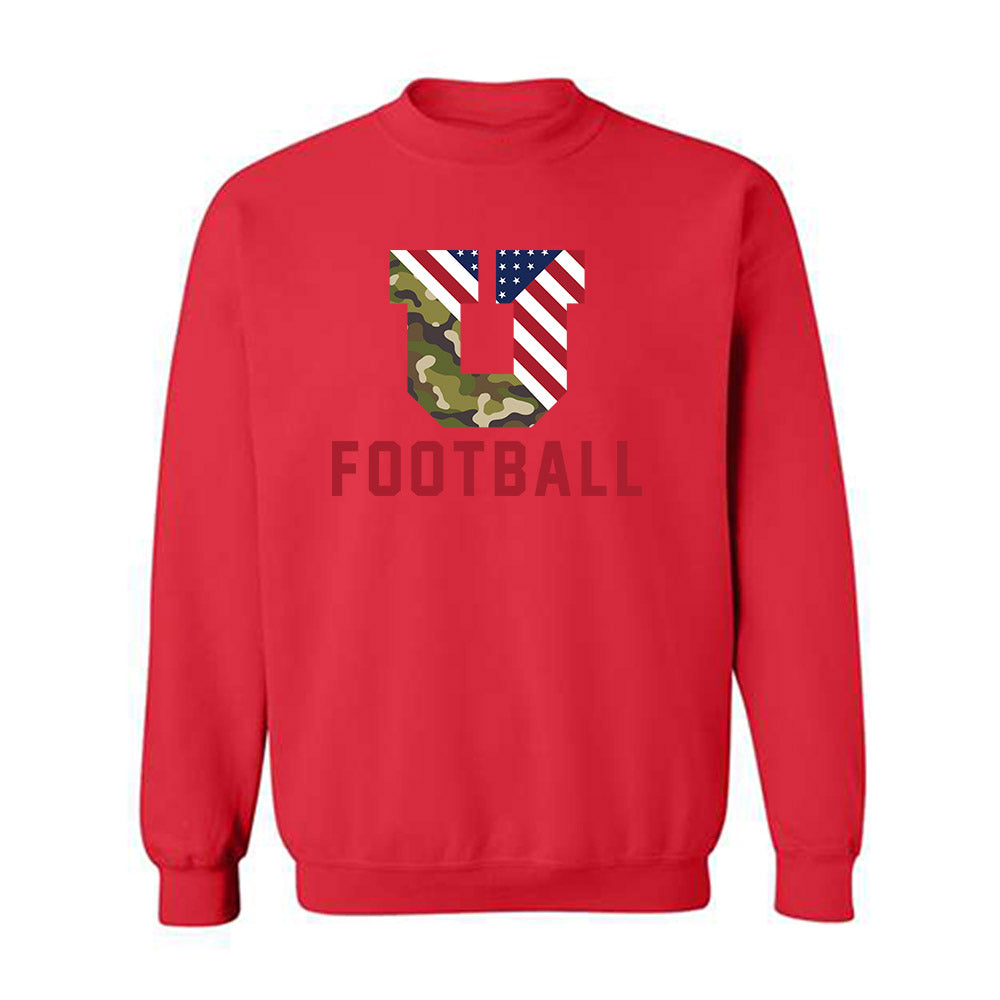 Utah - NCAA Football : Hunter Andrews - Veterans Day v2 Crewneck Sweatshirt-1