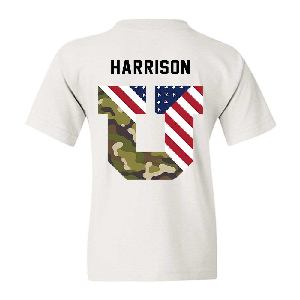 Utah - NCAA Football : Alex Harrison - Veterans Day v3 Youth T-Shirt-3