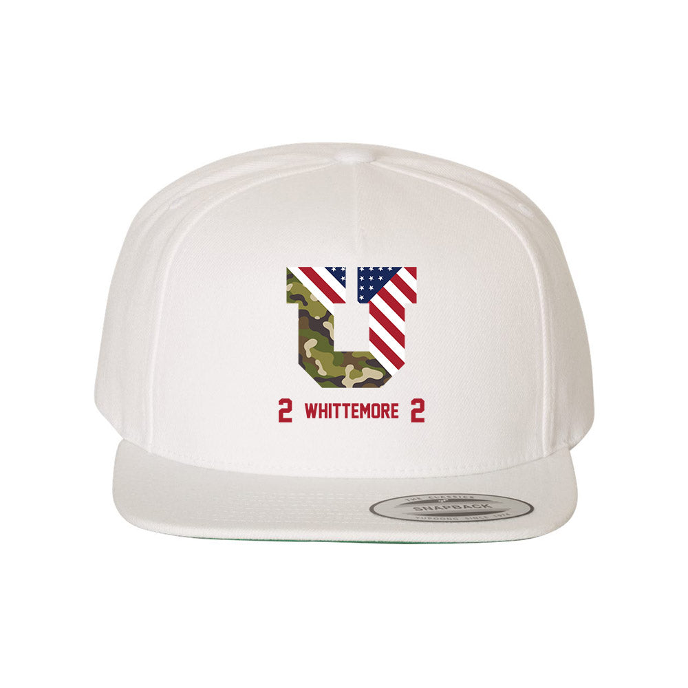 Utah - NCAA Football : Creed Whittemore - Veterans Day Snapback Hat-1