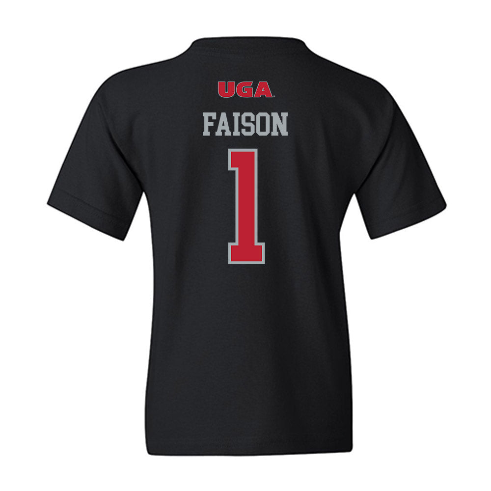 Georgia - NCAA Women's Basketball : Jocelyn Faison - Youth T-Shirt-1