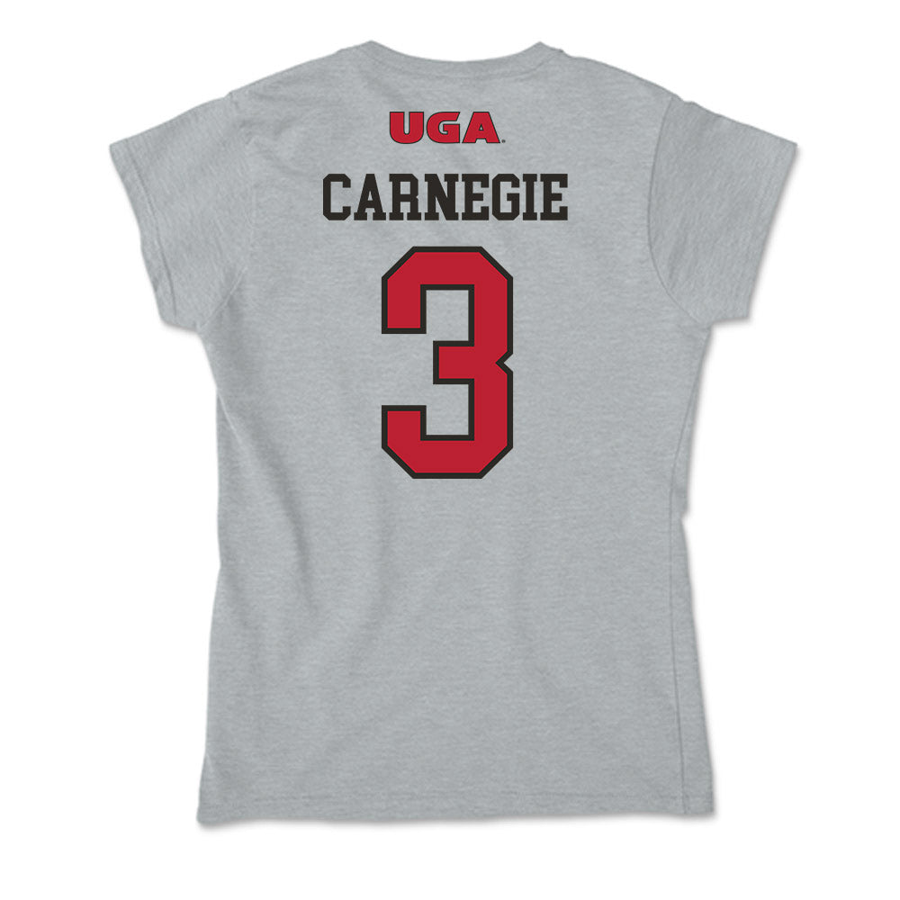 Georgia - NCAA Women's Basketball : Danielle Carnegie - Soft Style Women’s T-Shirt-1