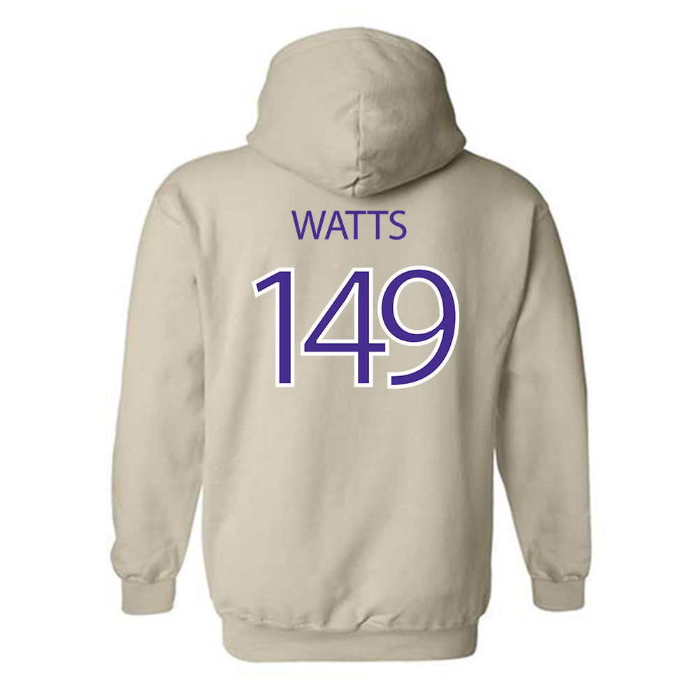 Sioux Falls - NCAA Wrestling : Sir Brandon Watts - Classic Shersey Hooded Sweatshirt-1