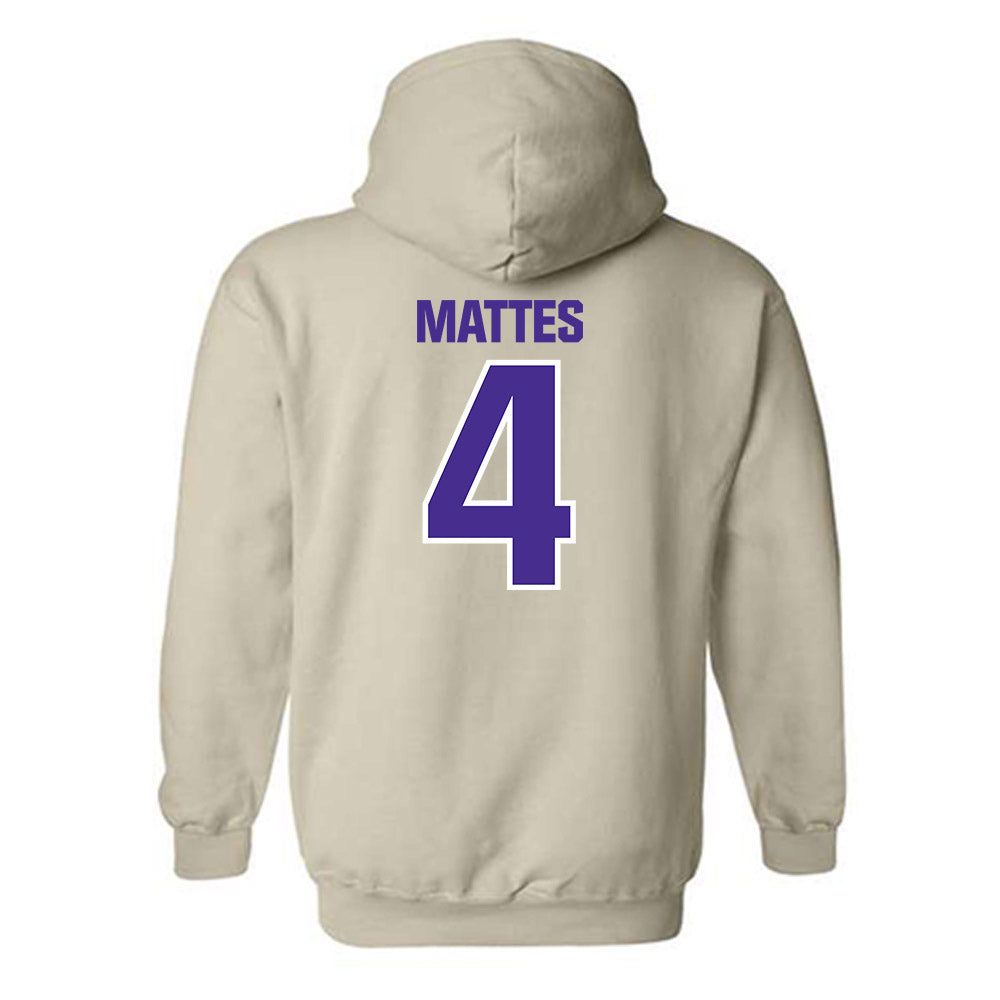 Sioux Falls - NCAA Men's Basketball : Alexander Mattes - Classic Shersey Hooded Sweatshirt-1