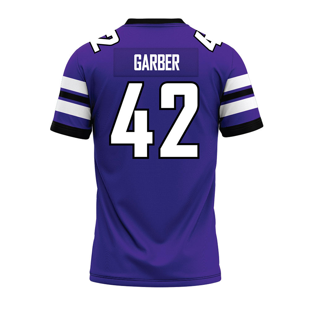 Sioux Falls - NCAA Football : Cooper Garber - Purple Premium Football Jersey-1