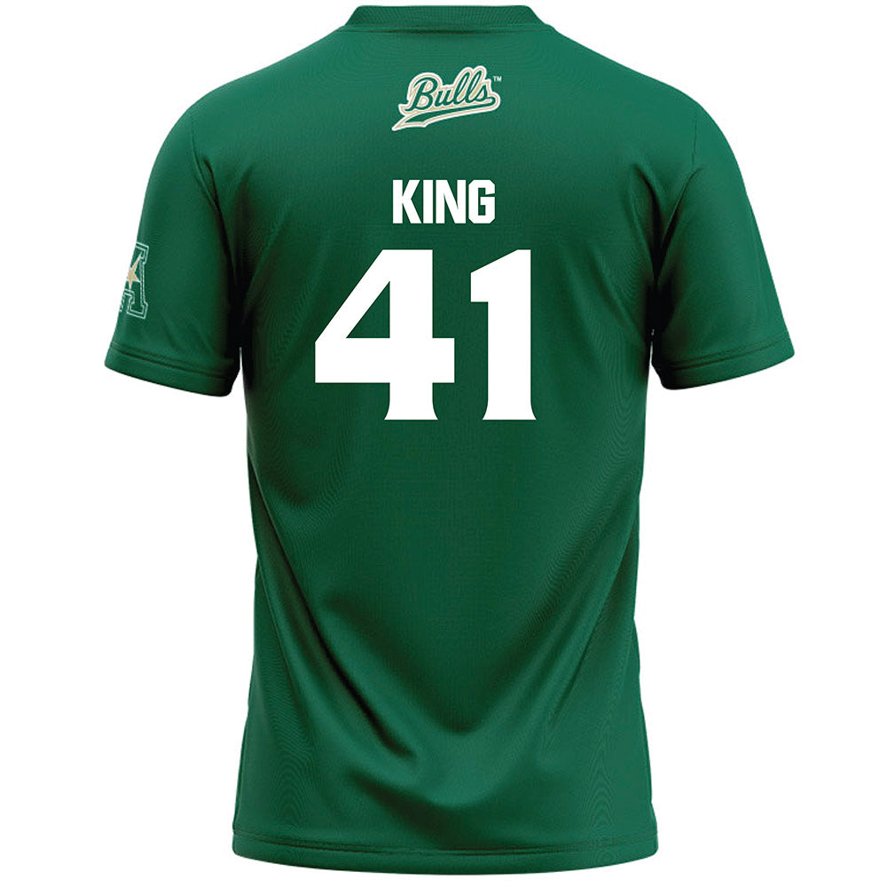 USF - NCAA Women's Lacrosse : Lindsey King - Green Lacrosse Jersey -1