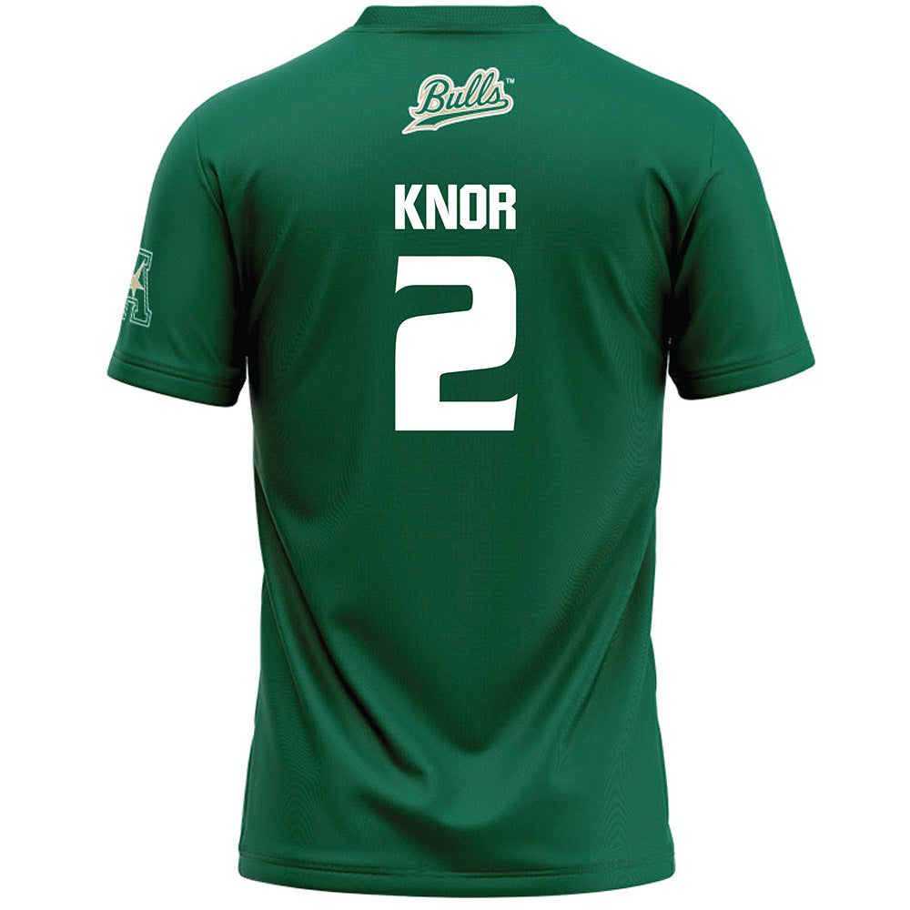 USF - NCAA Women's Lacrosse : Ansley Knor - Green Lacrosse Jersey -1