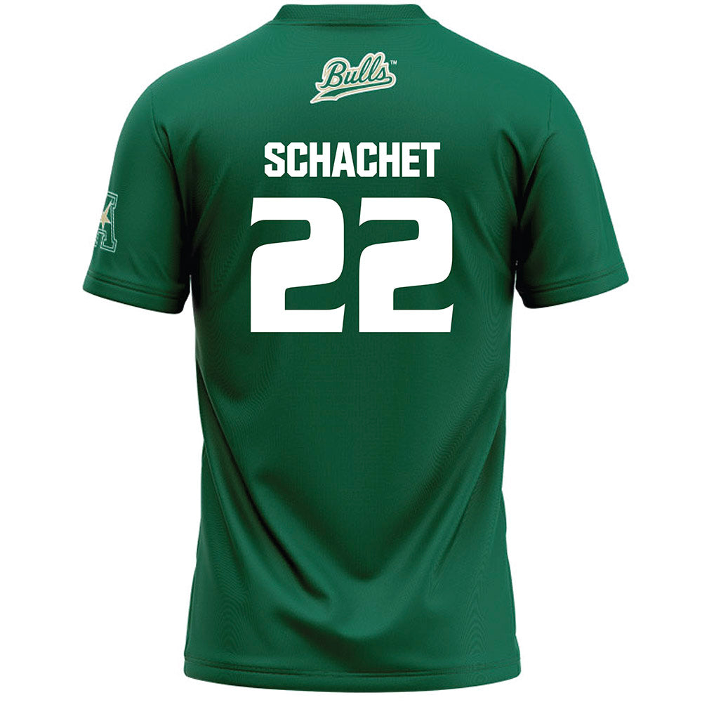 USF - NCAA Women's Lacrosse : Cami Schachet - Green Lacrosse Jersey -1