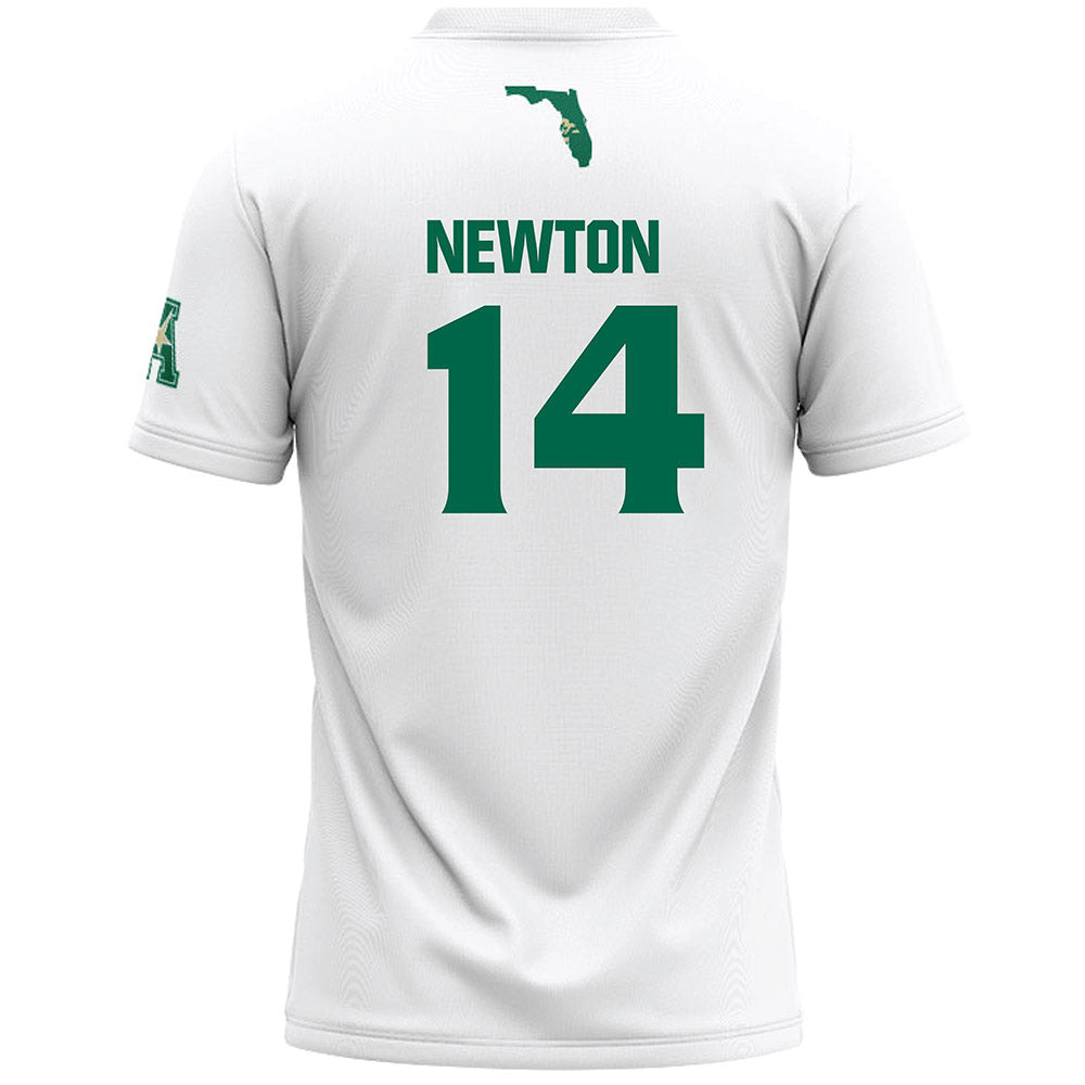 USF - NCAA Women's Lacrosse : Maggie Newton - White Lacrosse Jersey -1