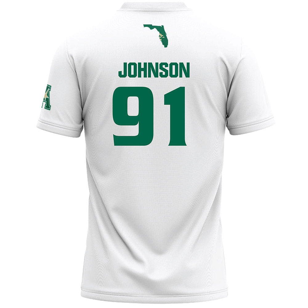 USF - NCAA Women's Lacrosse : Kalina "KJ" Johnson - White Lacrosse Jersey -1