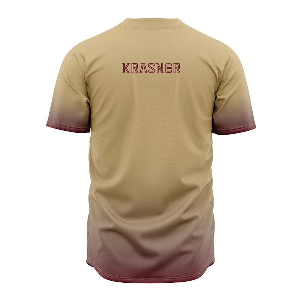FSU - NCAA Baseball : Spencer Krasner - Cream Jersey-1