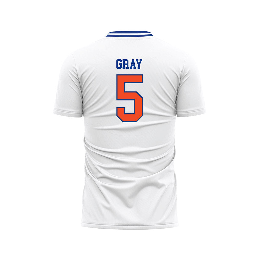 Florida - NCAA Women's Soccer : Mia Gray - Retro White Soccer Jersey-1
