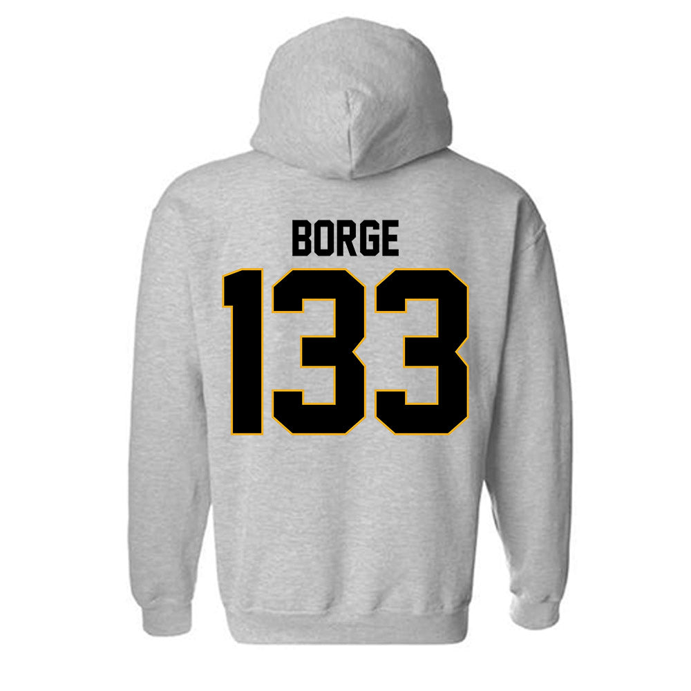 Missouri - NCAA Wrestling : Zion Borge - Classic Shersey Hooded Sweatshirt-1