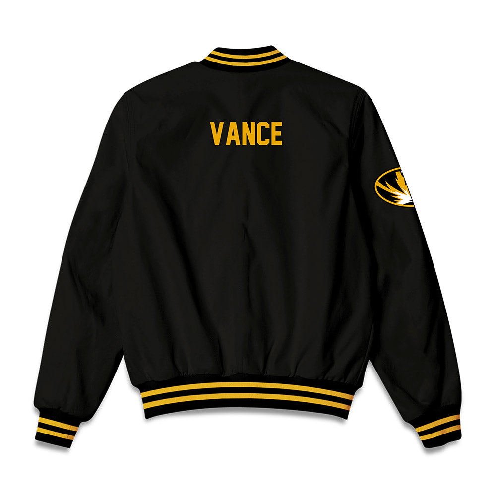 Missouri - NCAA Women's Swimming & Diving : Ethan Vance - Bomber Jacket-1