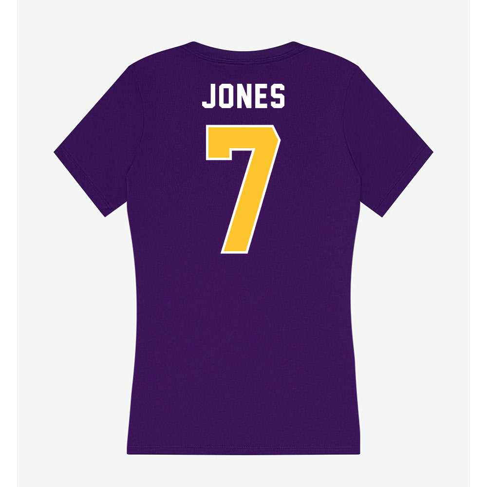 LSU - NCAA Women's Volleyball : Jessica Jones - Women's V-Neck T-Shirt-1