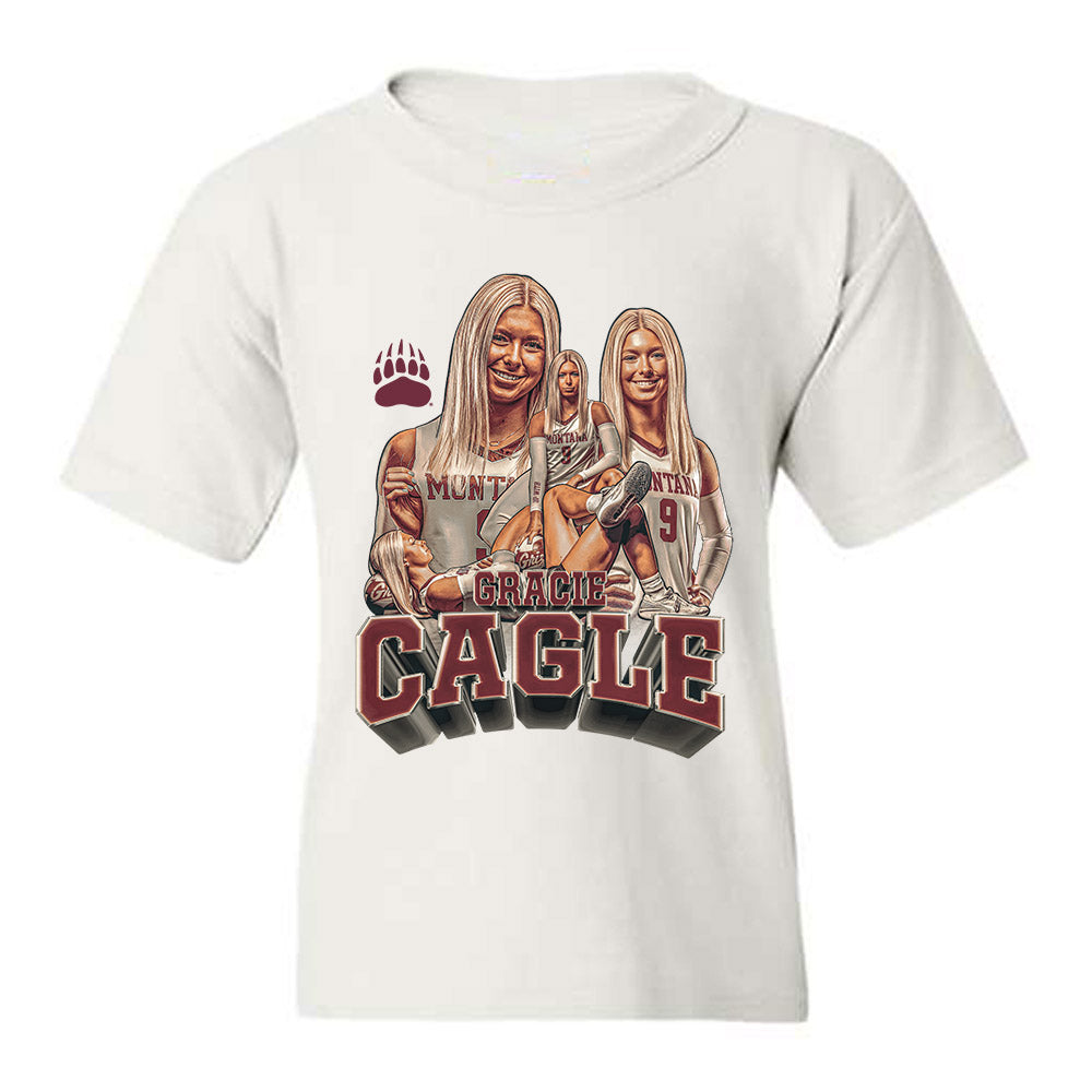 Montana - NCAA Women's Volleyball : Gracie Cagle - Player Collage Youth T-Shirt-0
