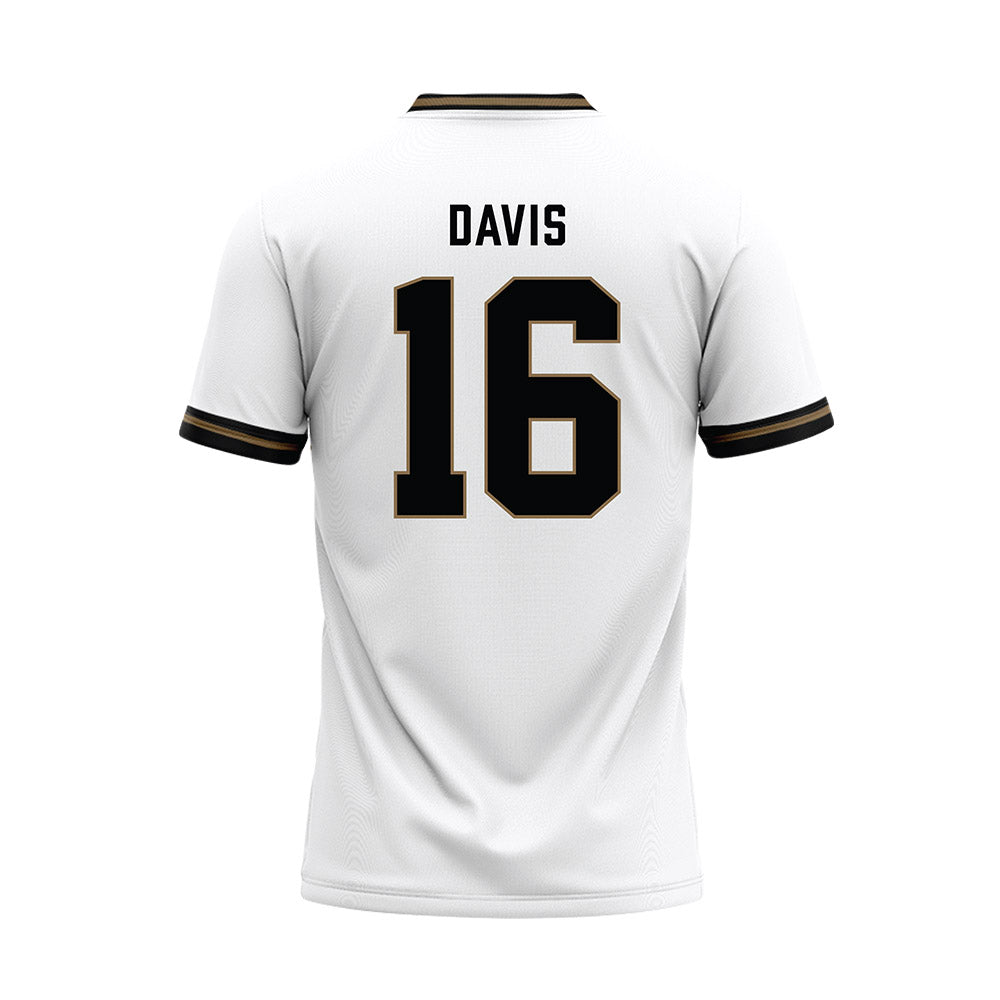 - NCAA Baseball : Champ Davis - White Baseball Jersey-1