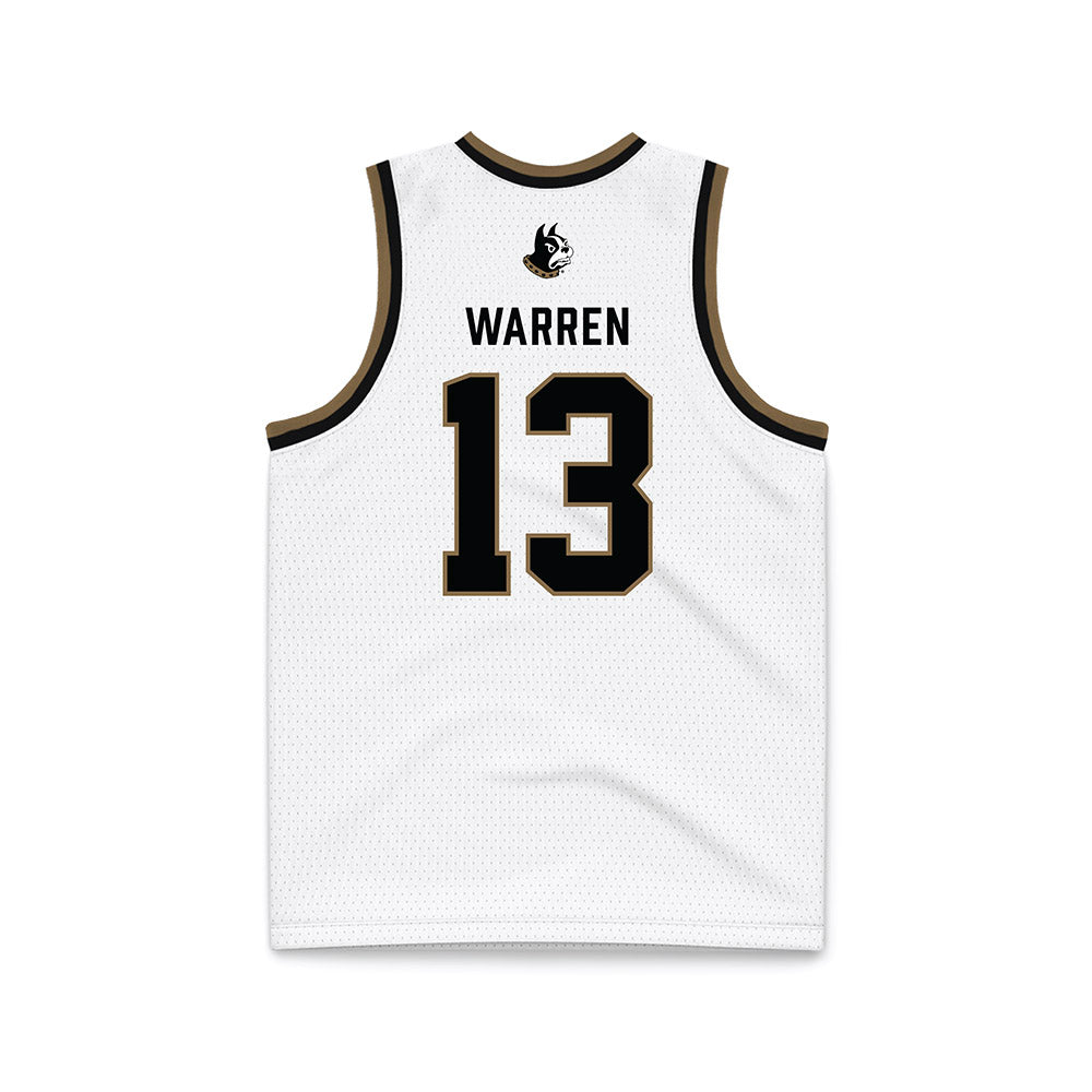 - NCAA Women's Basketball : Toni Warren - White Basketball Jersey-1