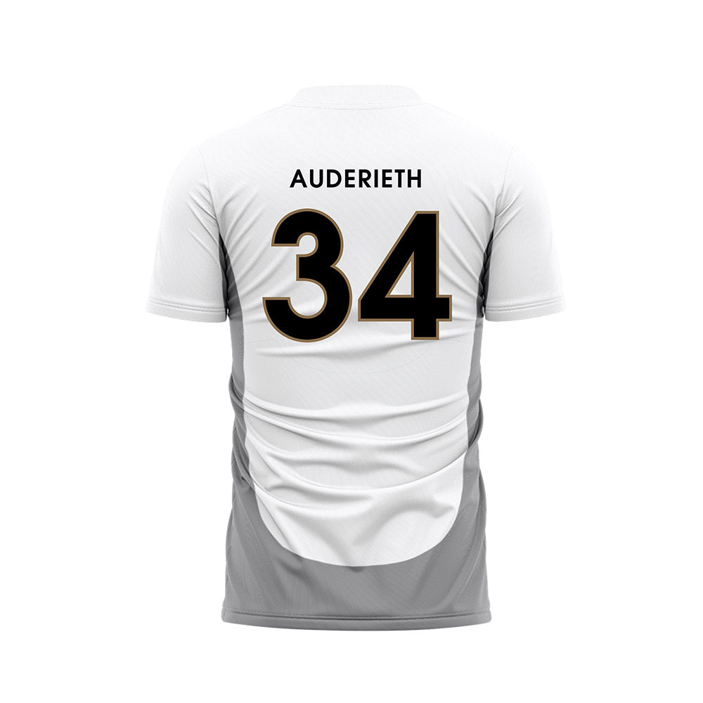 - NCAA Men's Soccer : Elliot Auderieth - White Soccer Jersey-1