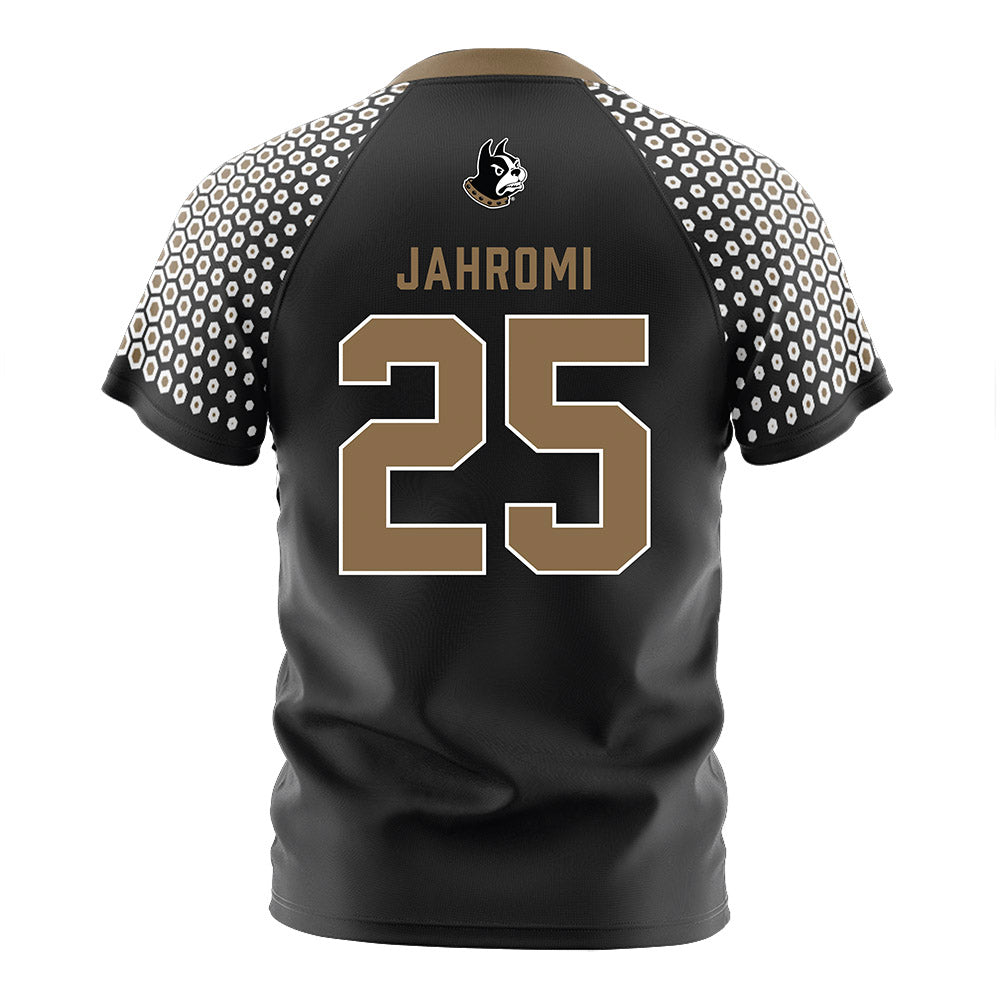 Wofford - NCAA Women's Soccer : Ella Jahromi - Black Soccer Jersey-1