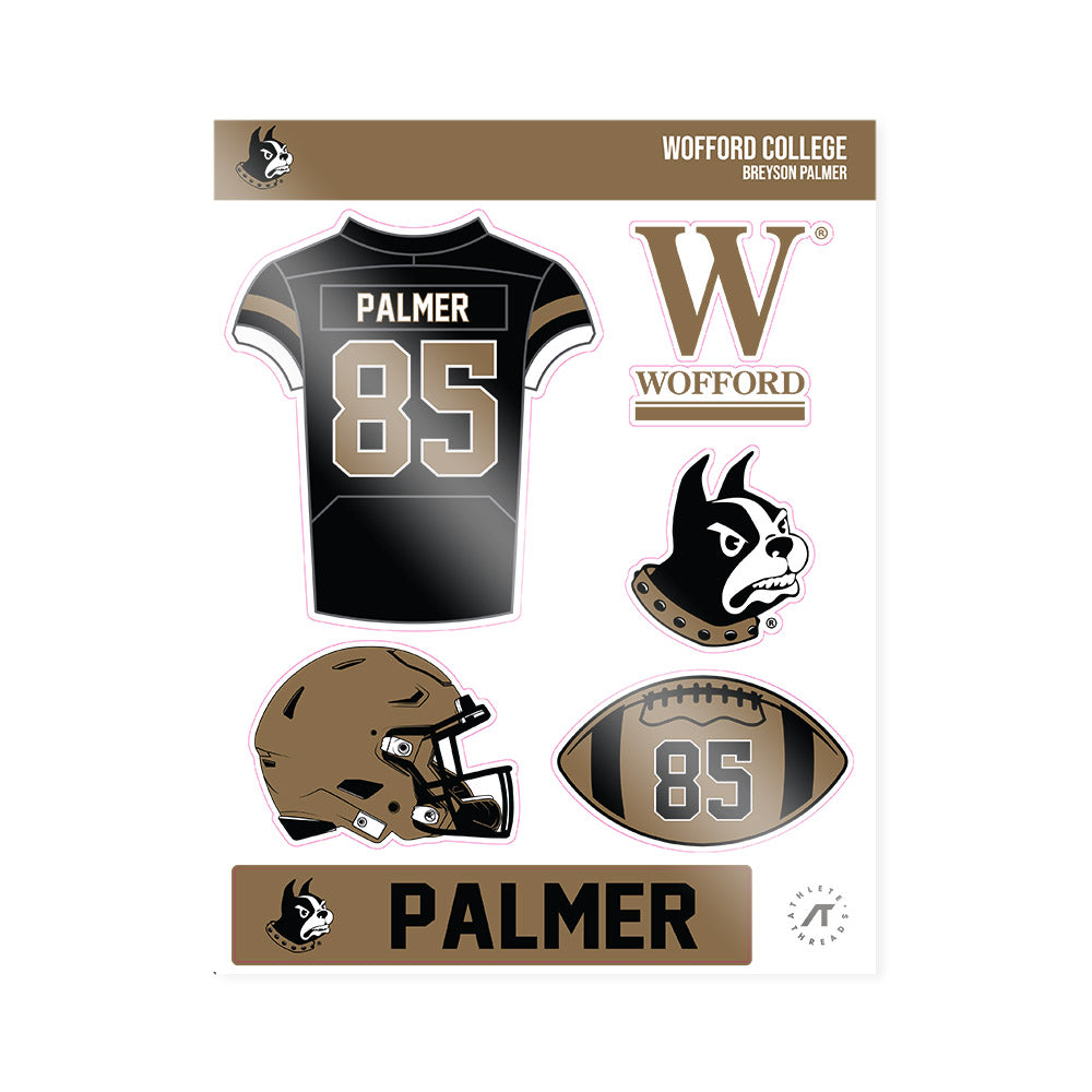 Wofford - NCAA Football : Breyson Palmer - Sticker Sheet-0