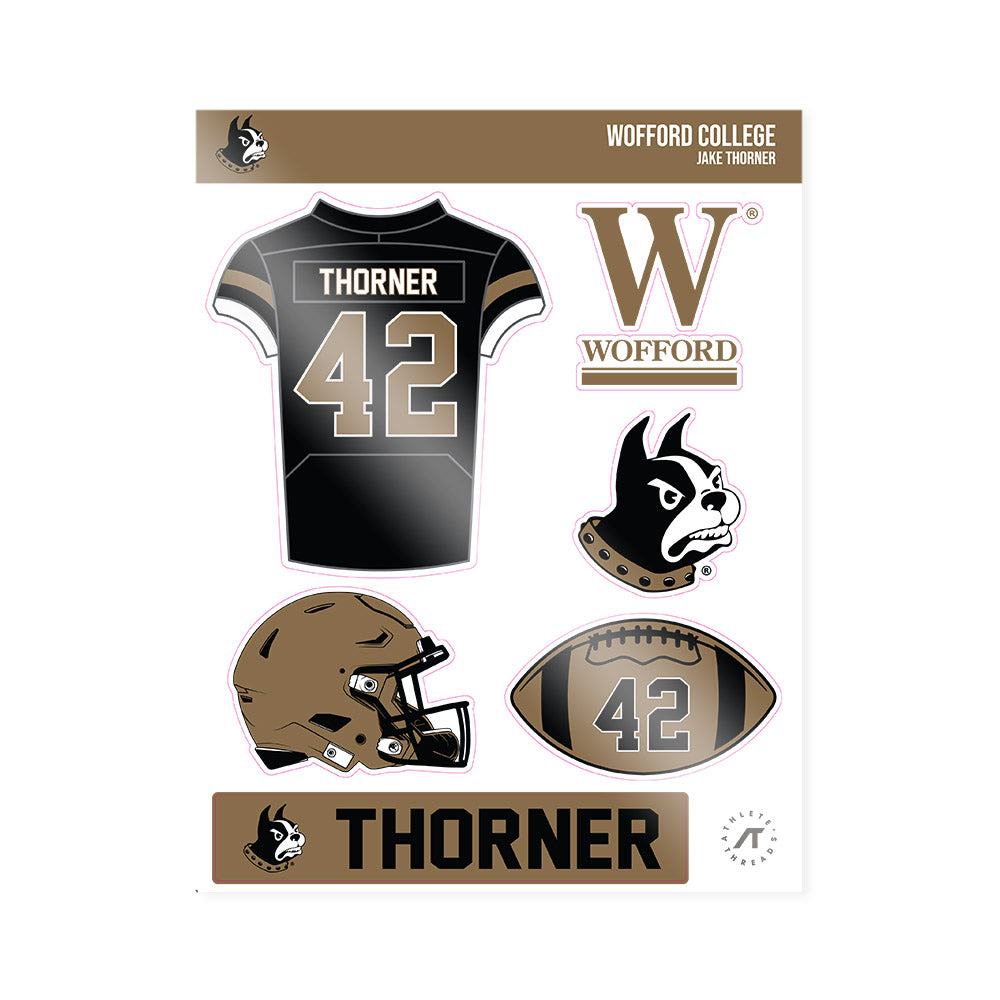 Wofford - NCAA Football : Jake Thorner - Sticker Sheet-0