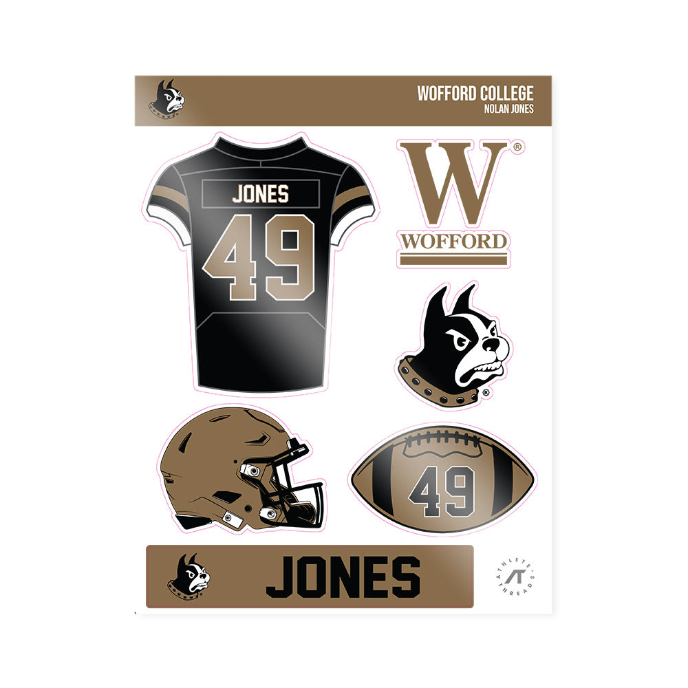 Wofford - NCAA Football : Nolan Jones - Sticker Sheet-0
