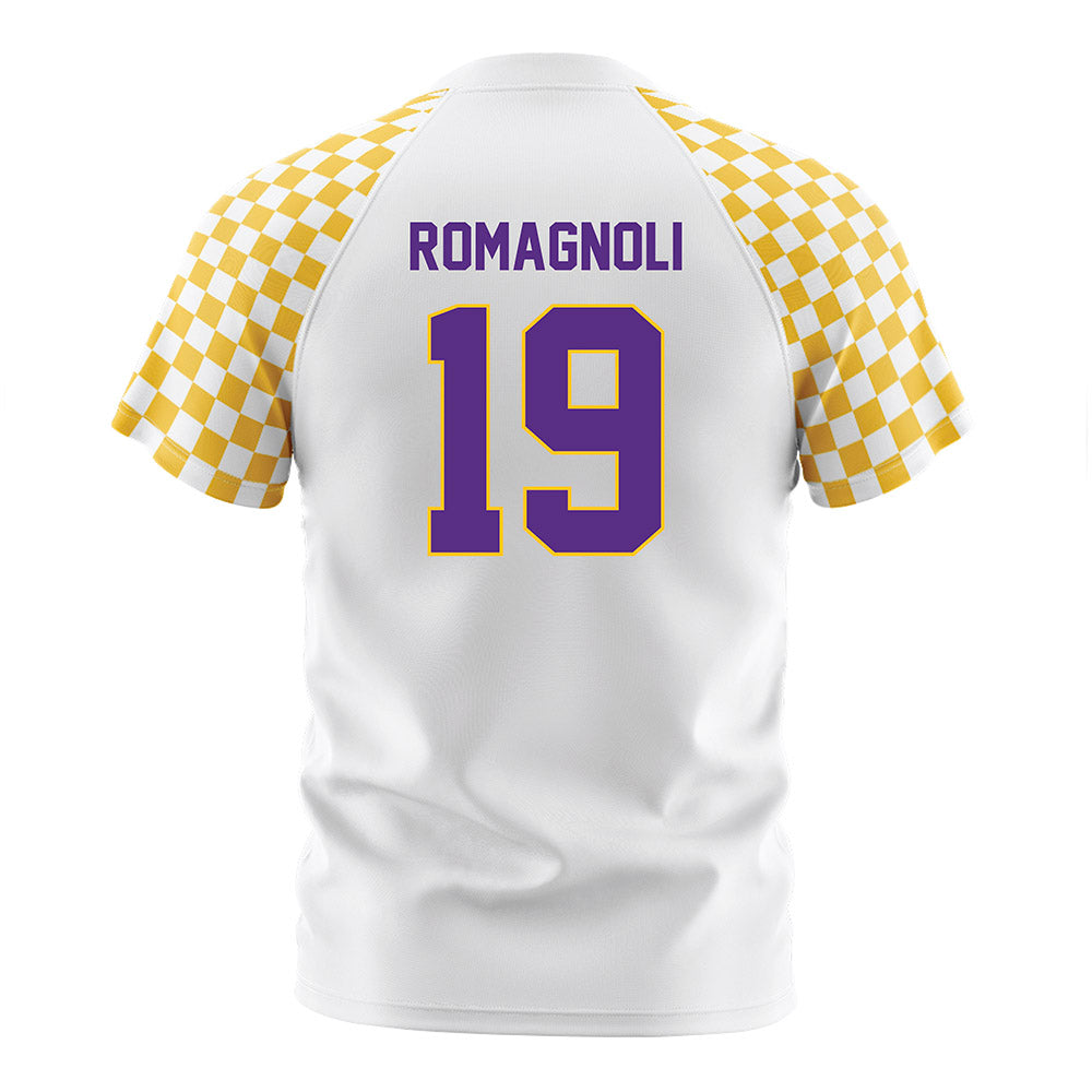 LSUA - NCAA Men's Soccer : Maximo Romagnoli - White Soccer Jersey-1