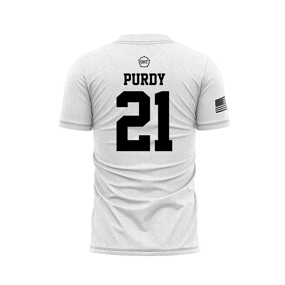 Alabama - NCAA Baseball : Andrew Purdy - Operation Hat Trick Soccer Jersey-1